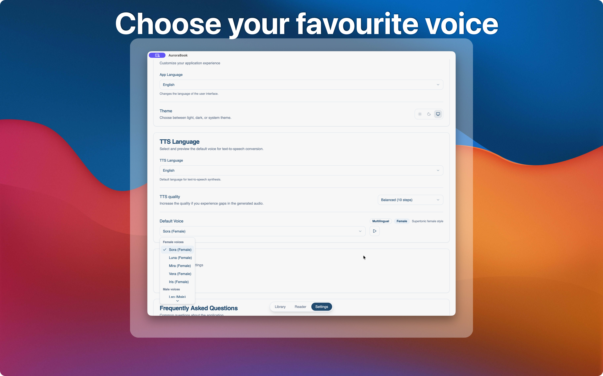 Aurorabook app screenshot 2